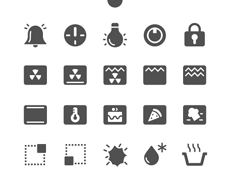 Tante kraan Woord Oven Symbols Wellcrafted Pixel Perfect Vector Solid Icons 30 2x Grid For  Web Graphics And Apps Simple Minimal Pictogram Stock Illustration -  Download Image Now - iStock