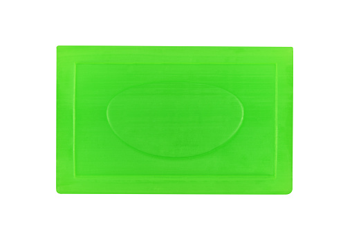 A natural soap bar (Clipping path) on the white background