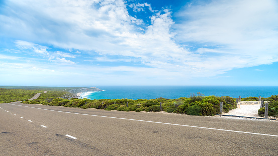 Scenic drive to Remarkable Rocks, Kangaroo Island, South Australia