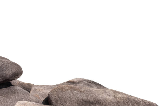 istock Large round rough stones stacked on background 1250029907