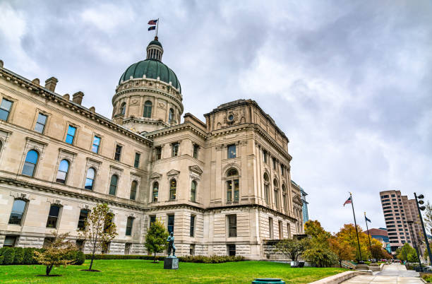 istock The Indiana Statehouse in Indianapolis 1250033727