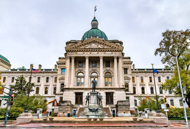 The Indiana Statehouse in Indianapolis