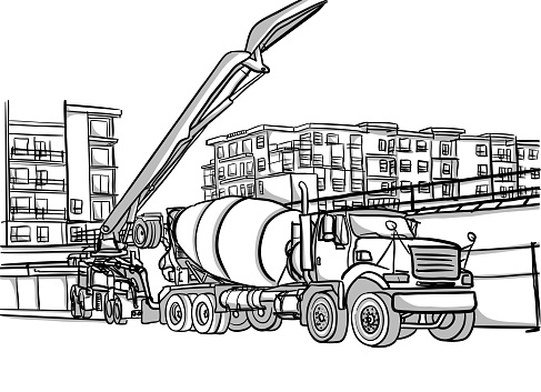 Cement Pouring Truck