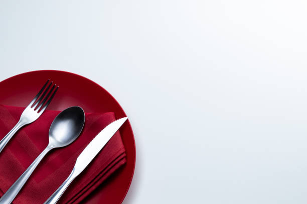 istock Metal cutlery for table decoration 1250036772