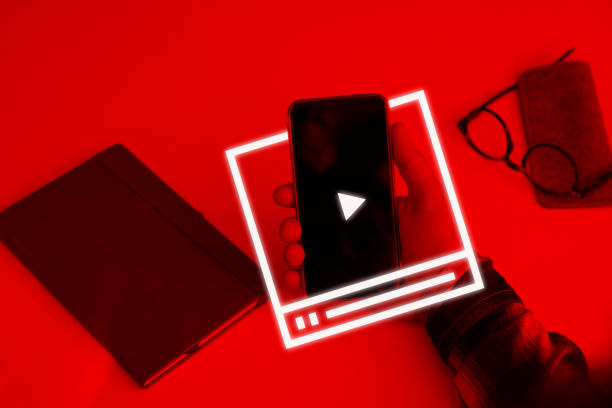 istock Video Marketing Concept.Hand pressing transparent white button 1250038918
