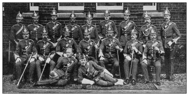 istock Antique photograph of British Navy and Army: 4th Middlesex 1250041475