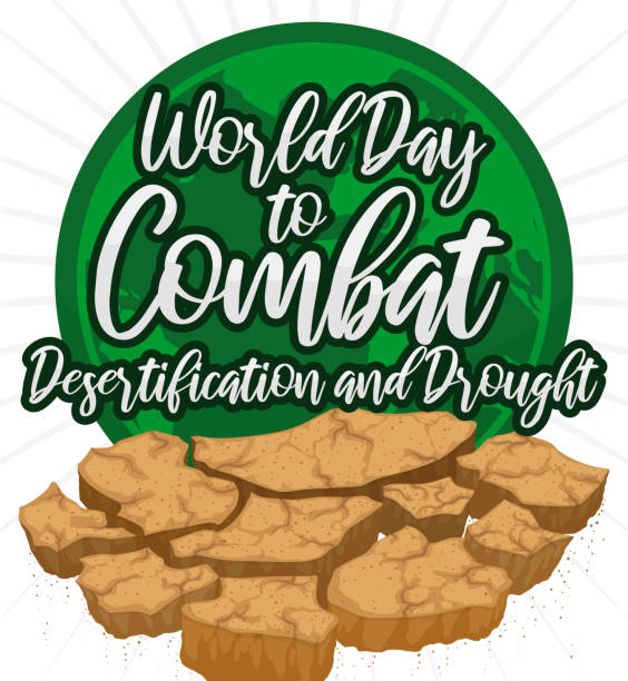 istock Globe and Greeting for World Day to Combat Desertification and Drought 1250044777