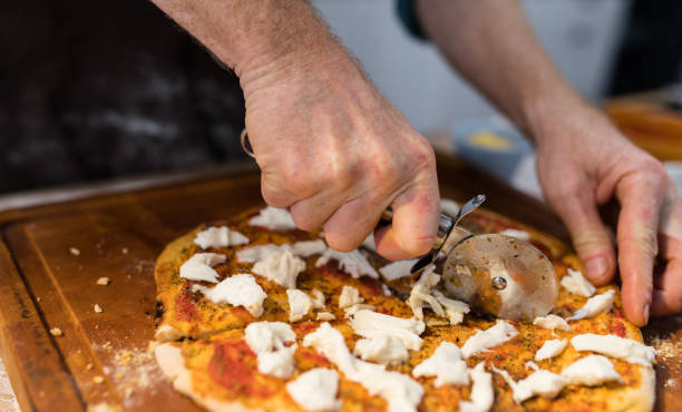 Pizza Being Prepared