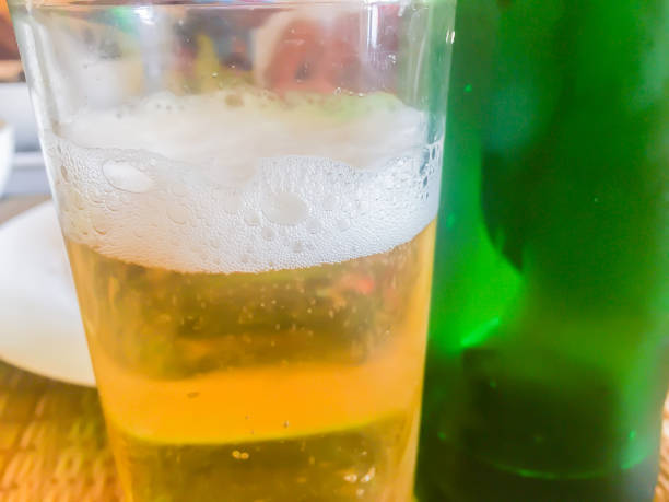 istock Beer and ice with bubble foam on glass 1250072508