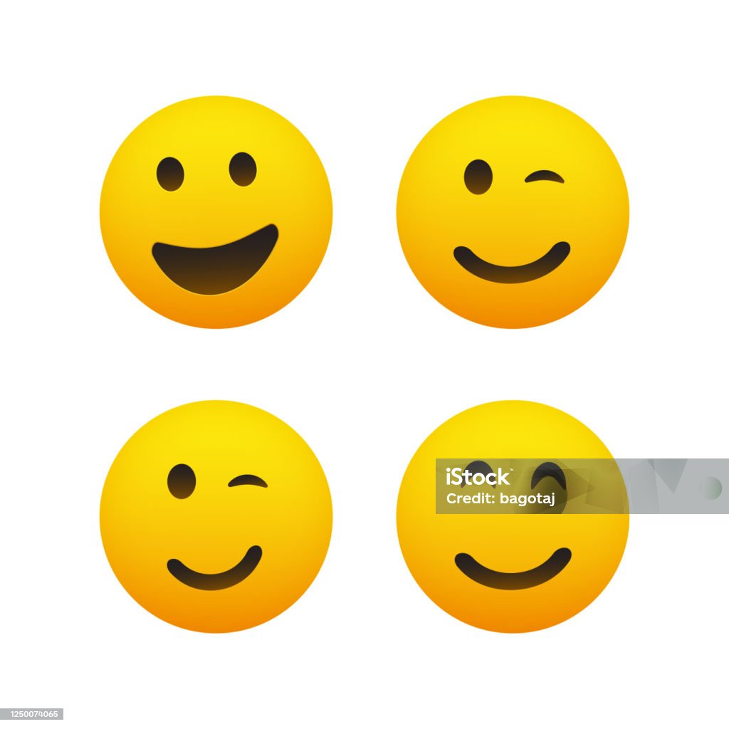 Set Of Smiling Emoji Stock Illustration - Download Image Now ...