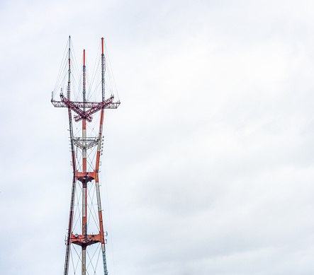 The Sutro Tower in San Francisco, a local landmark and a long-standing feature of the city's skyline.