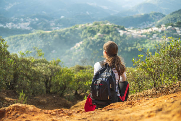 istock Solo traveler high in the mountains 1250081837