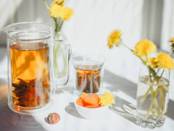 istock Knitted Floral Tea White Lotus Welfare 1250083543