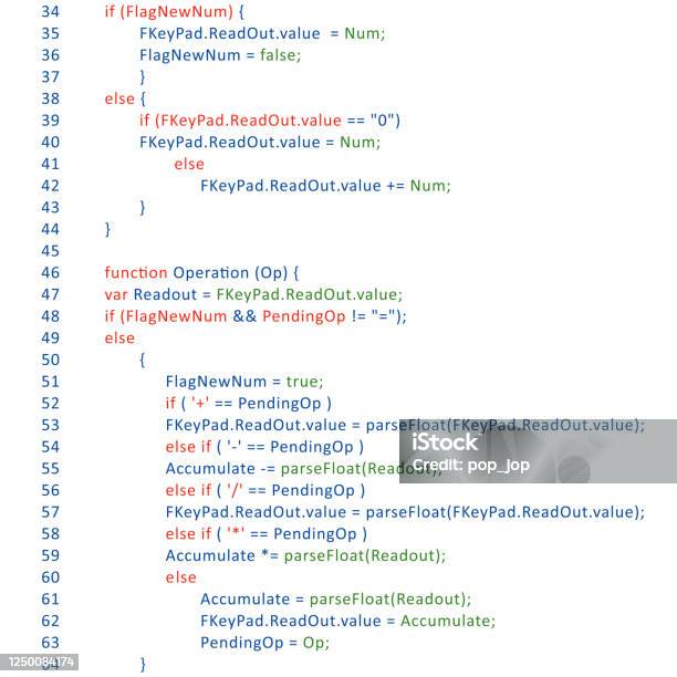 Program Code Page Programming Script Vector Background Stock ...