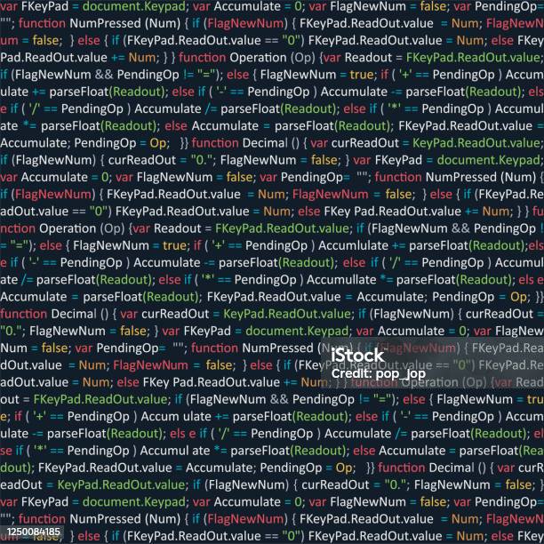 Program Code Programming Script Vector Background Stock Illustration ...