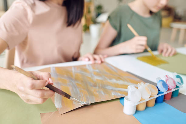 istock Painting background picture at table 1250088491
