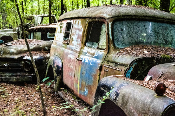 istock Old Trucks and Cars 1250089052