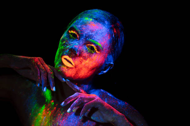 istock UV Ultraviolet Light women portrait 1250090831
