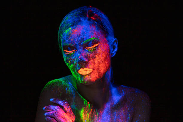 istock UV Ultraviolet Light women portrait 1250090835