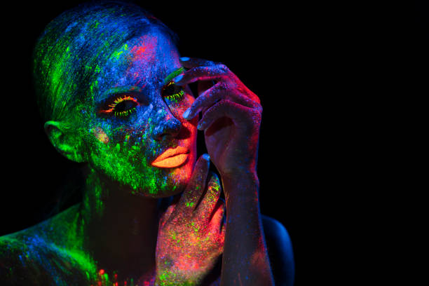 istock UV Ultraviolet Light women portrait 1250090874
