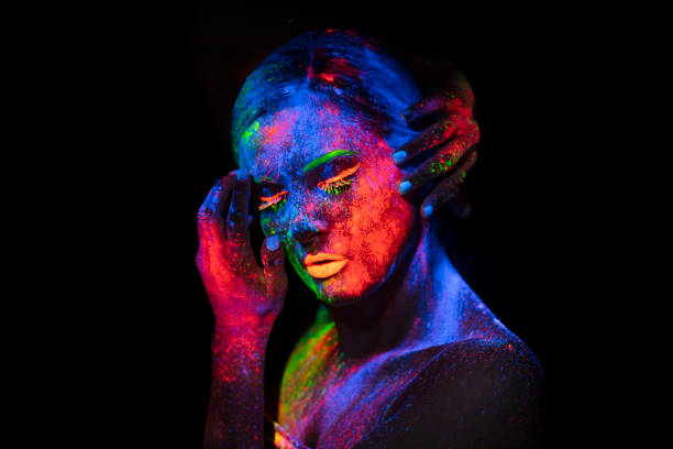 istock UV Ultraviolet Light women portrait 1250090876