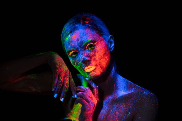 istock UV Ultraviolet Light women portrait 1250090882