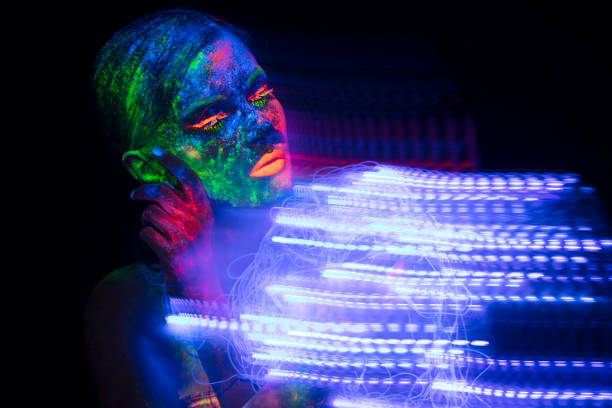 istock UV Ultraviolet Light women portrait 1250090919