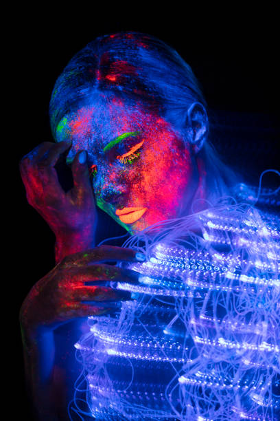 istock UV Ultraviolet Light women portrait 1250090929