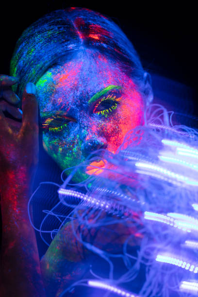 istock UV Ultraviolet Light women portrait 1250090940