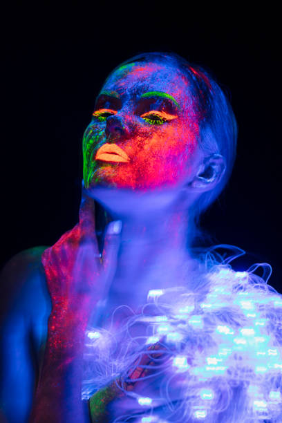 istock UV Ultraviolet Light women portrait 1250090958