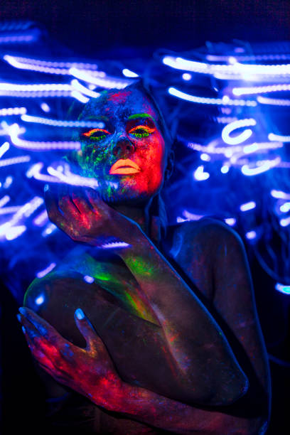 istock UV Ultraviolet Light women portrait 1250090965
