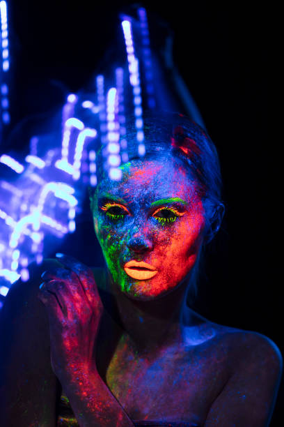 istock UV Ultraviolet Light women portrait 1250090974