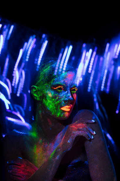 istock UV Ultraviolet Light women portrait 1250090978