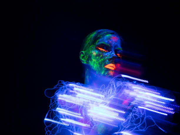 istock UV Ultraviolet Light women portrait 1250091126