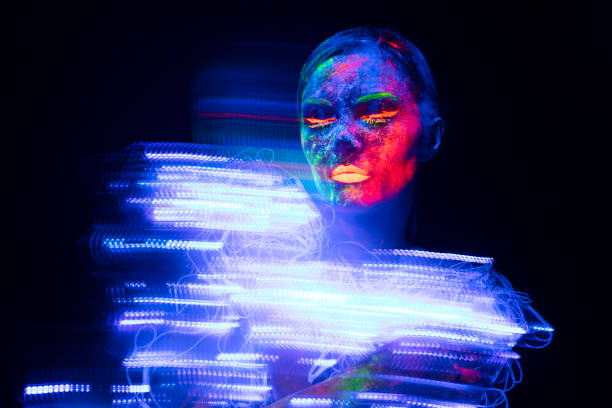 istock UV Ultraviolet Light women portrait 1250091127