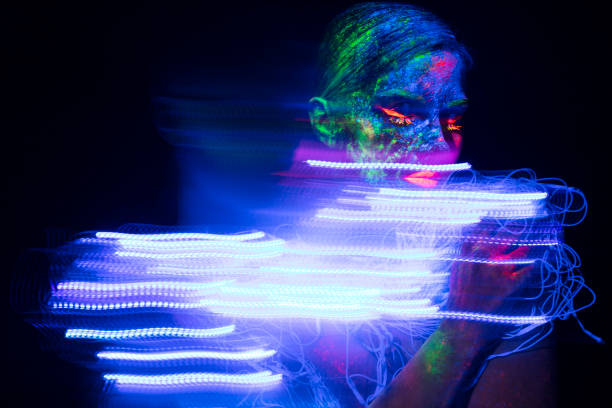 istock UV Ultraviolet Light women portrait 1250091166