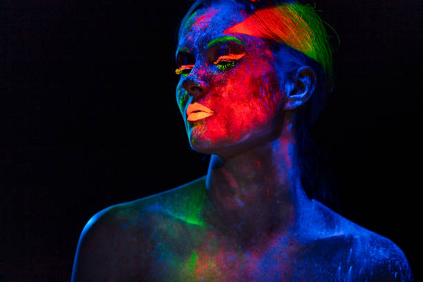 istock UV Ultraviolet Light women portrait 1250091496
