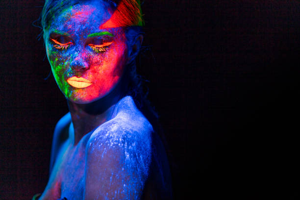 istock UV Ultraviolet Light women portrait 1250091534