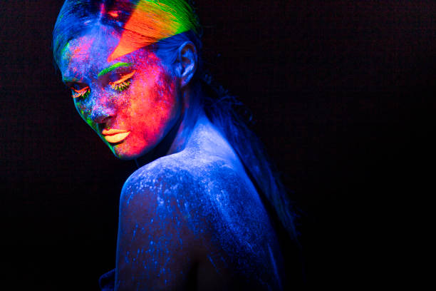 istock UV Ultraviolet Light women portrait 1250091596