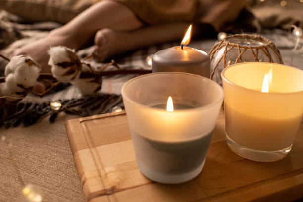 istock Smelling candles on tray 1250095743
