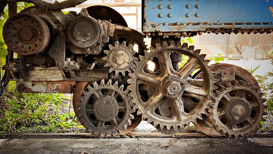Gears that Moved an Old Shipyard Crane