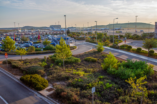 Amazing park on  Athens airport  Eleftherios Venizelo territory Beauty of nature and landscape design at summer !