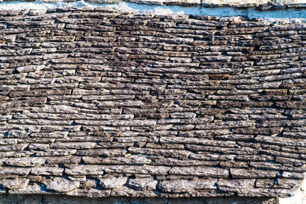 Rustic Stone Roof in Switzerland