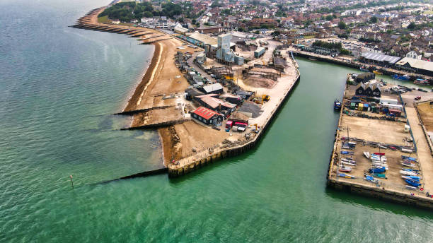 istock Whitstable Harbour Entrance from the Sea 1250113115