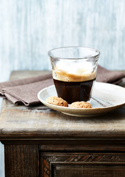 istock Coffee with milk on rustic wooden background. 1250133502