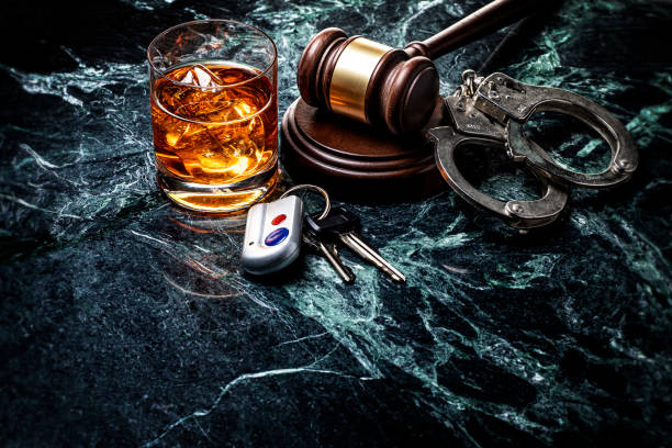 istock Drinking and Driving Handcuffs and Gavel on Marble Background 1250142066