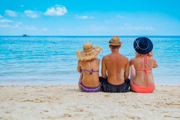 istock Friends at tropical beach 1250144046