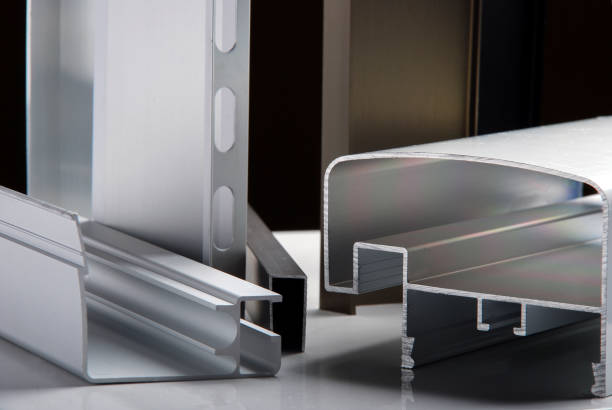 istock Aluminum profile for window, door, bathroom box 1250145947