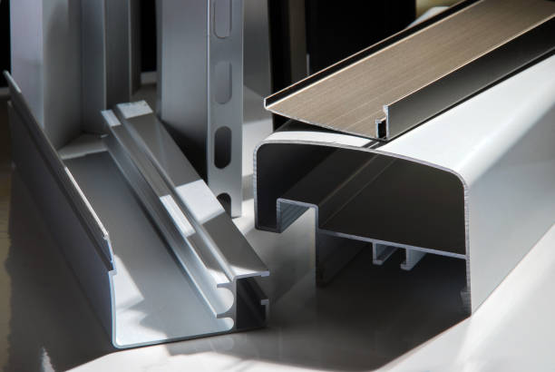 istock Aluminum profile for window, door, bathroom box 1250146729
