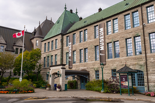 Quebec City, Canada - 4 October 2019: Facade of Plains of Abraham Museum